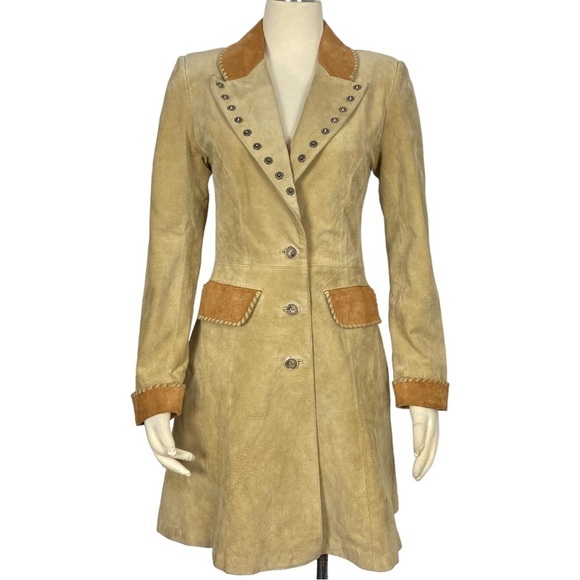 Cheyenne Outfitters suede leather jacket with pockets. - Picture 1 of 11